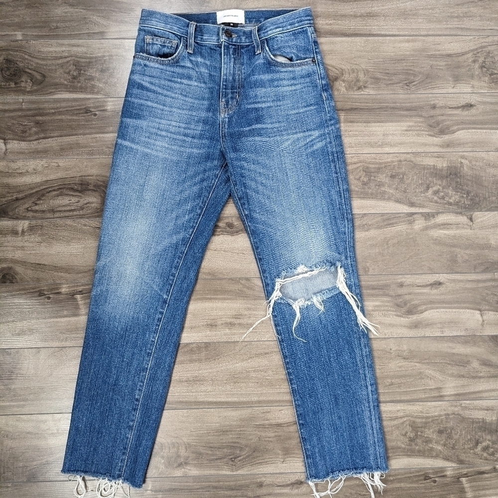 CURRENT ELLIOT Women's Jeans Slim Cropped Ankle Boyfriend Size 26